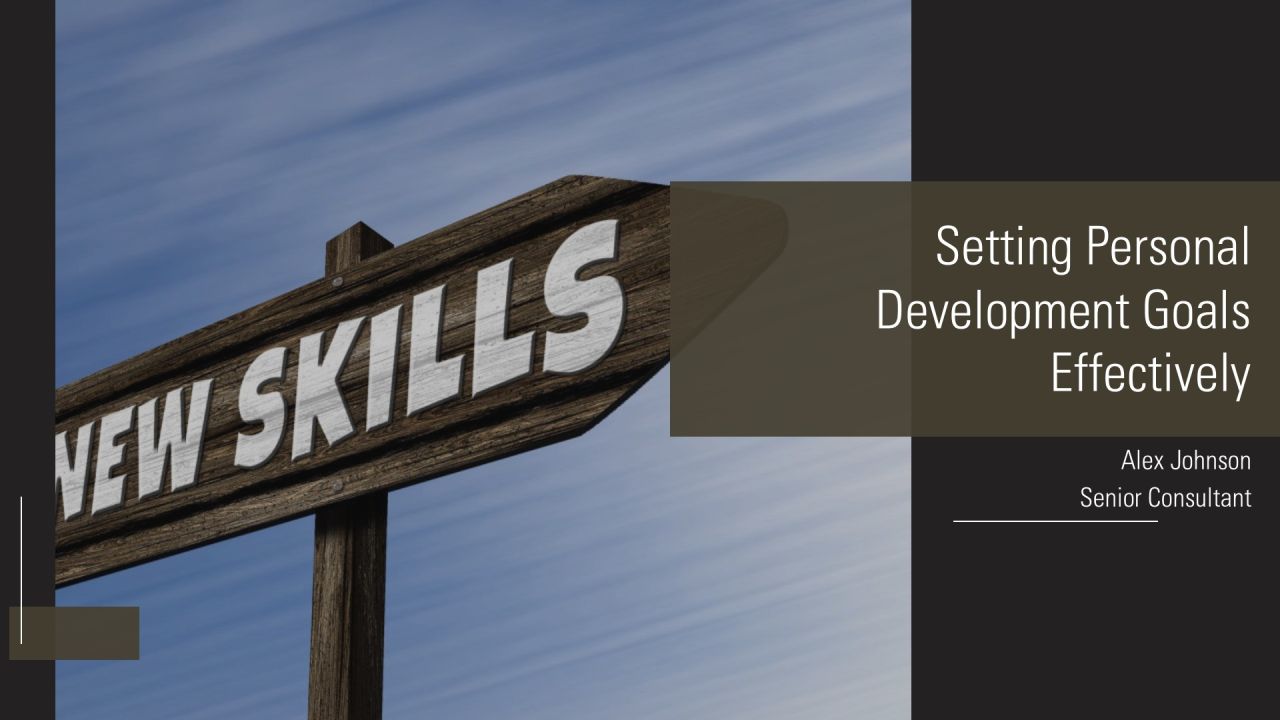 Setting Personal Development Goals Effectively PPT Guidelines AT