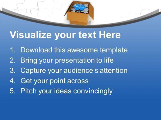 Solution In Carton Box Business PowerPoint Templates Ppt Backgrounds For Slides 0313 Slide02