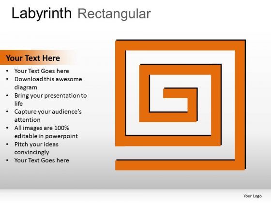 Solution Maze Rectangular PowerPoint Slides And Ppt Diagram Templates
