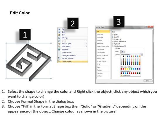 Solution Maze Rectangular PowerPoint Slides And Ppt Diagram Templates