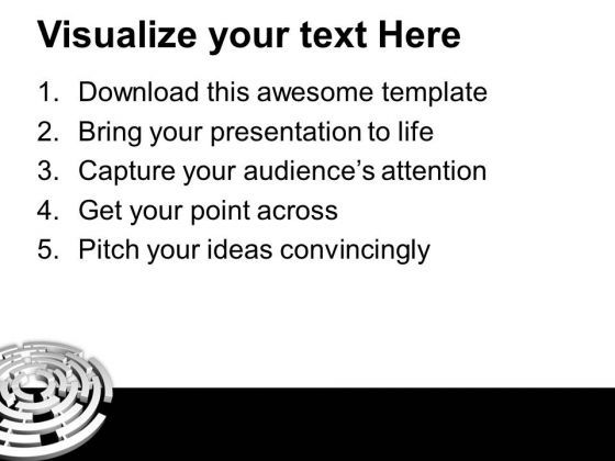 Solve The Maze Of Business PowerPoint Templates Ppt Backgrounds For ...