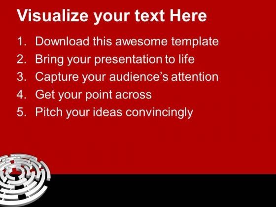 Solve The Maze Of Business PowerPoint Templates Ppt Backgrounds For ...