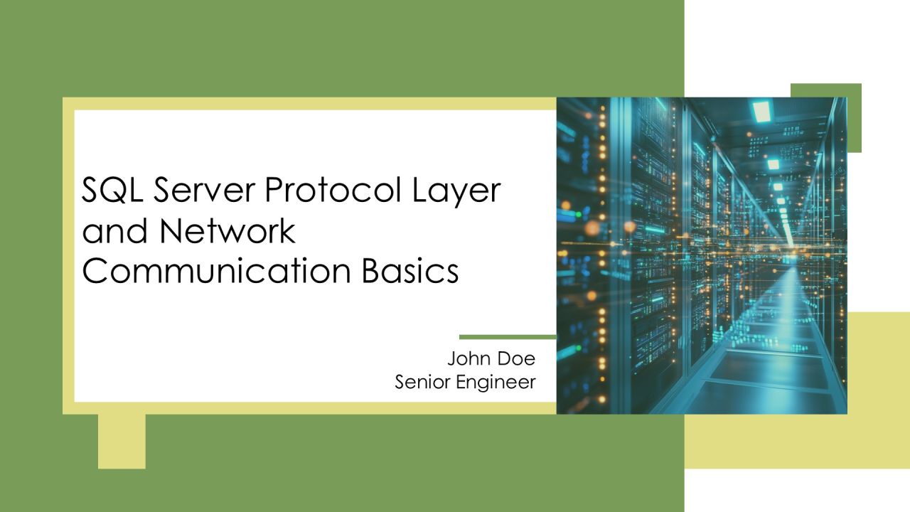 Sql Server Protocol Layer And Network Communication Basics PPT Slides AT