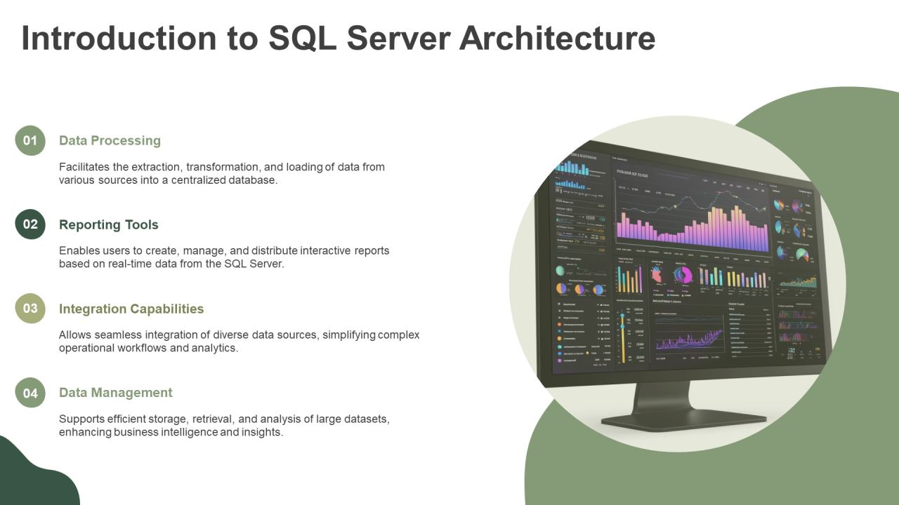 Sql Server Reporting And Integration Services Architecture PPT Demonstration AT Slide03