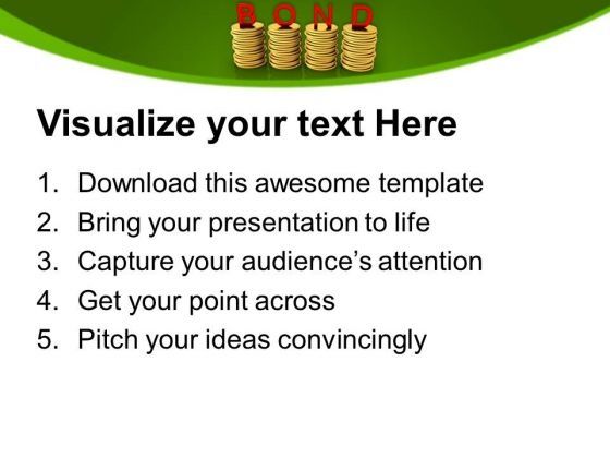 Stacks Of Coins Bond Business PowerPoint Templates And PowerPoint Themes 1112 Slide03