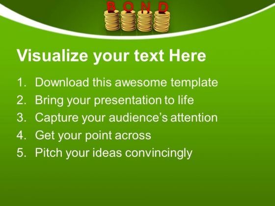 Stacks Of Coins Bond Business PowerPoint Templates And PowerPoint Themes 1112 Slide02