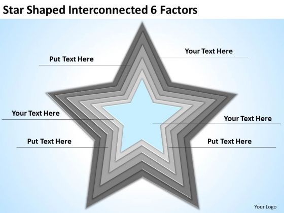 Star Shaped Interconnected 6 Factors Ppt How Do Business Plan ...
