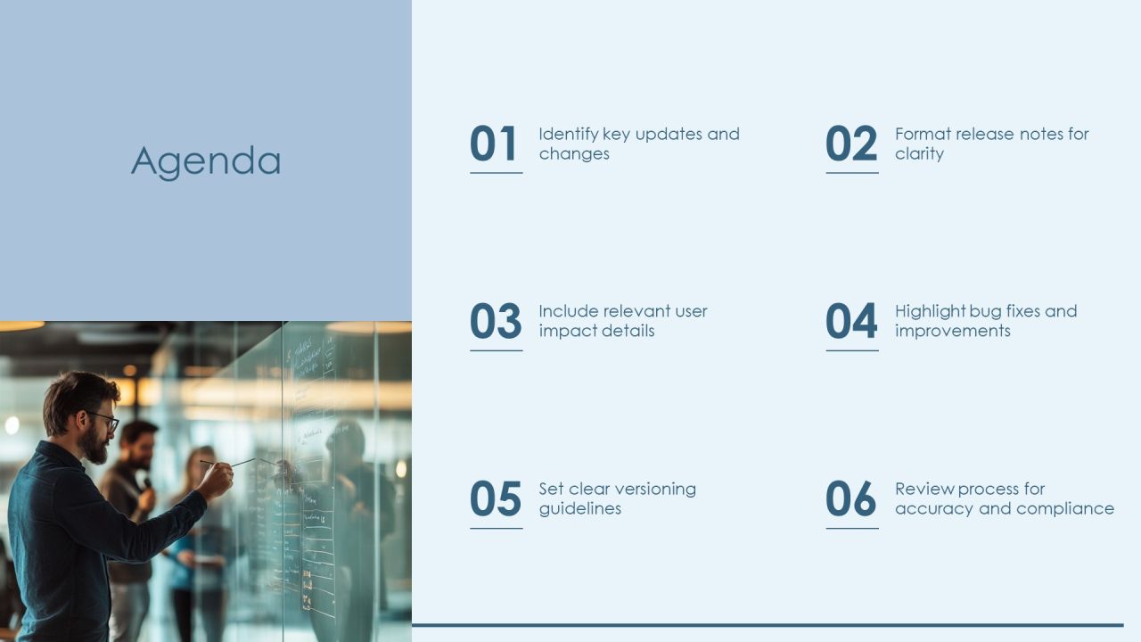 Step By Step Guide To Writing Software Release Notes PPT Sample AT Slide02