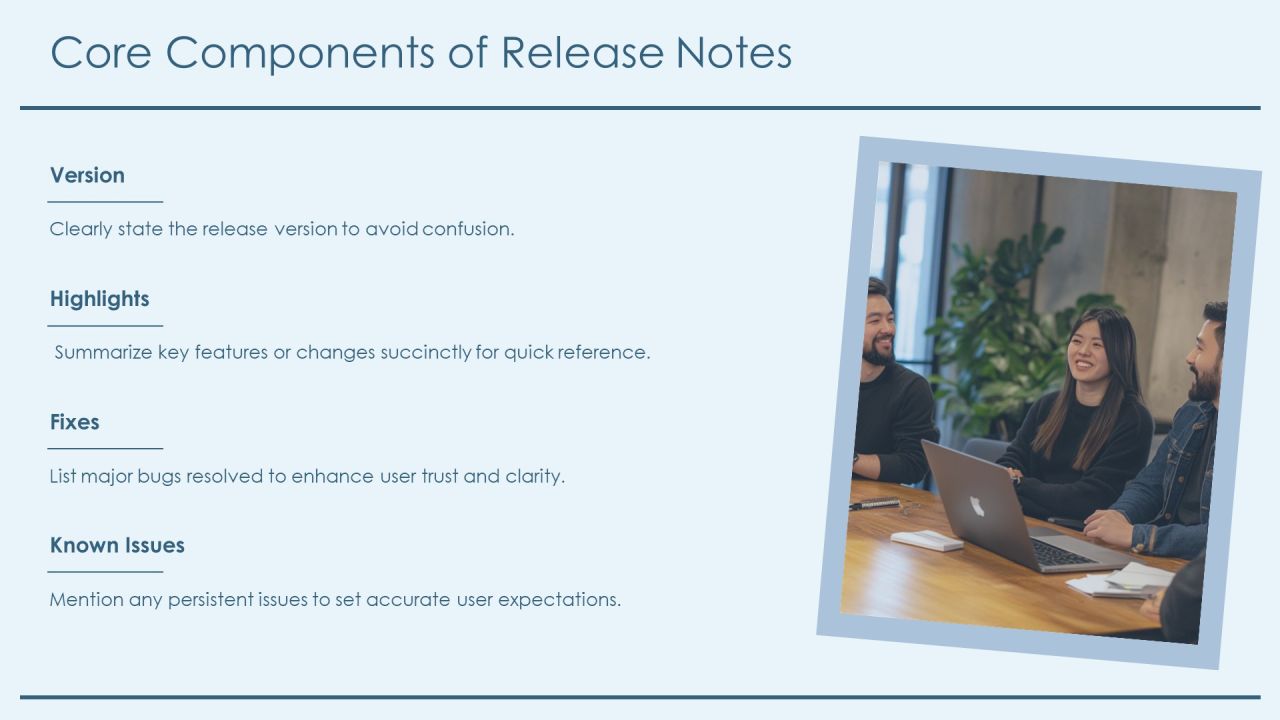 Step By Step Guide To Writing Software Release Notes PPT Sample AT Slide07