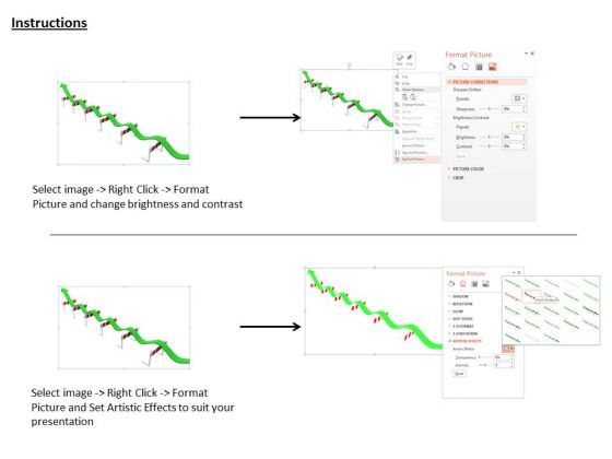 Stock Photo Arrow Jumping Over Hurdles PowerPoint Slide
