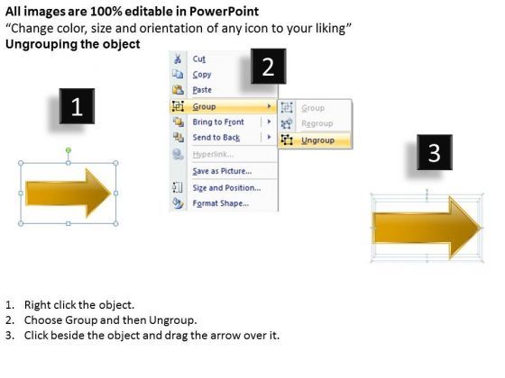 Strategic Management Parallel Process Arrow 2 Stages Marketing Diagram Slide02