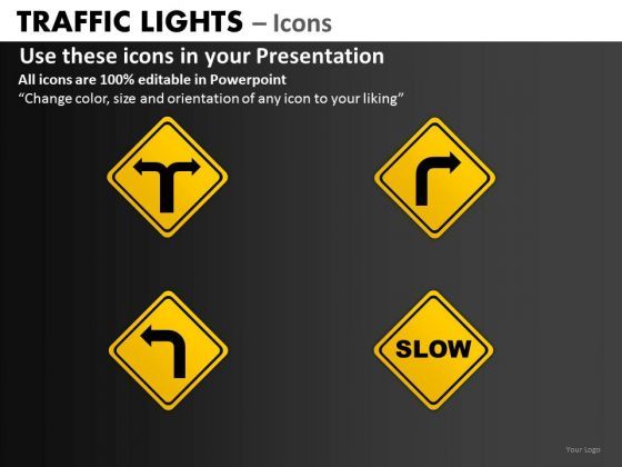 Strategy Diagram Traffic Lights Icons Business Finance Strategy Development Slide01