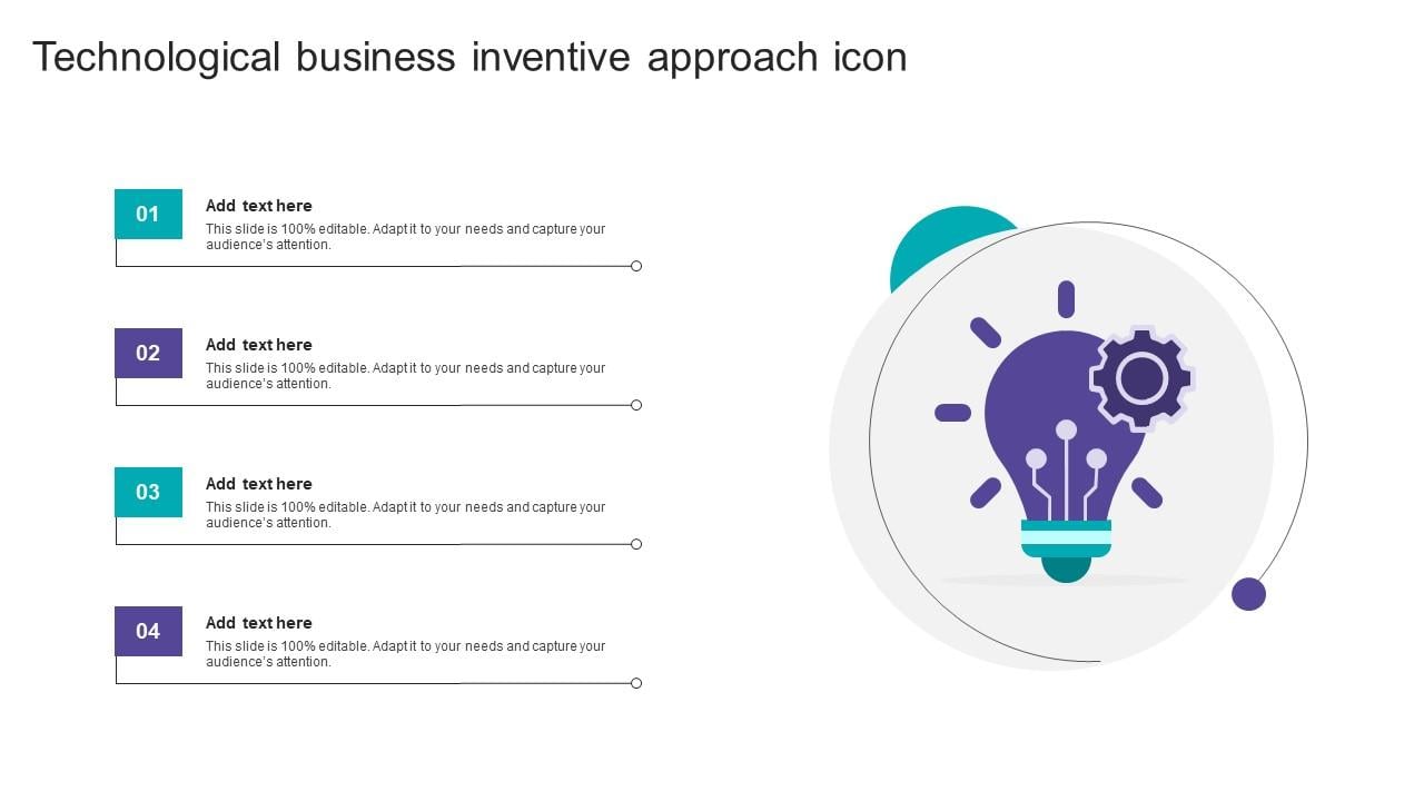 Technological Business Inventive Approach Icon Inspiration Pdf