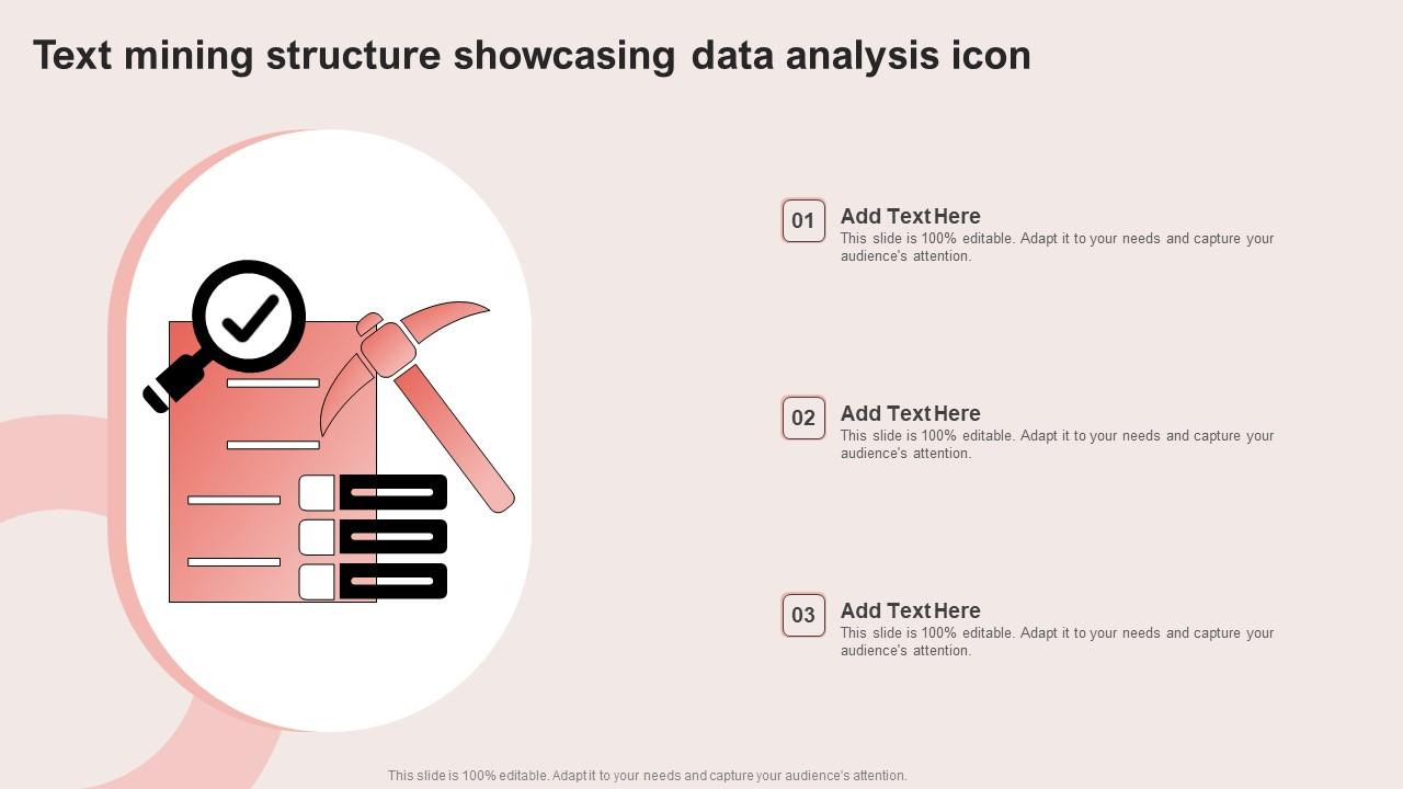 Text Mining Structure Showcasing Data Analysis Icon Microsoft Pdf
