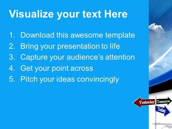 Today Tomorrow Road Sign Future PowerPoint Templates And PowerPoint ...