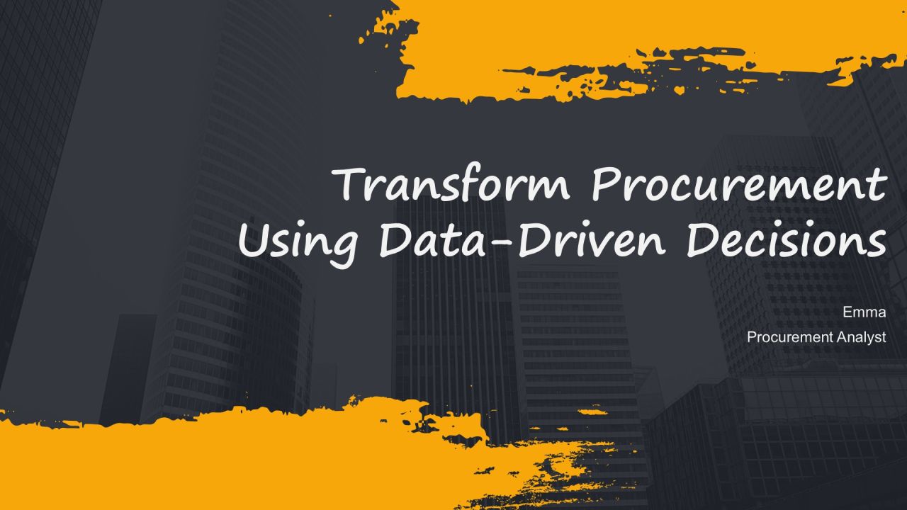Transform Procurement Using Data Driven Decisions PPT Example AT