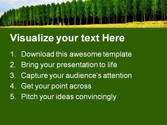 Trees In Que Nature PowerPoint Templates And PowerPoint Backgrounds 0911