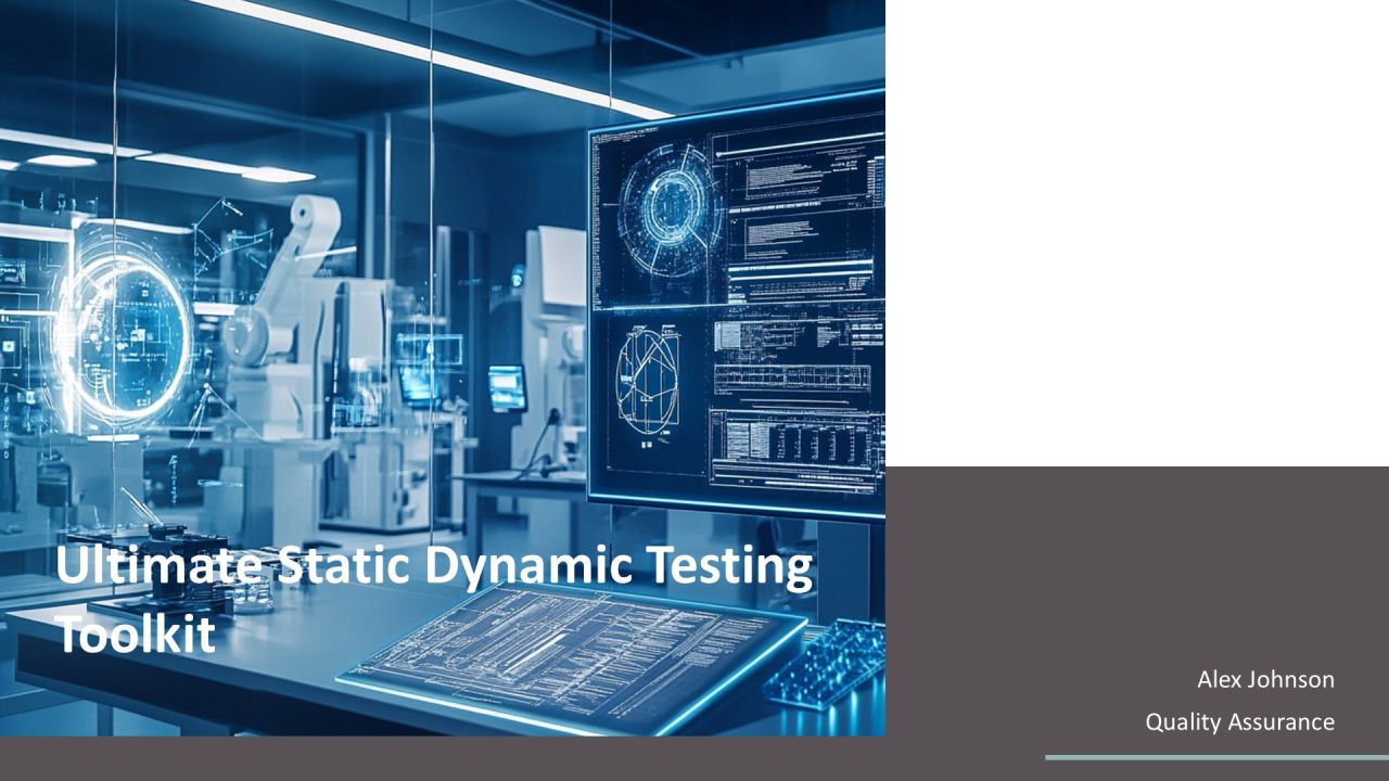 Ultimate Static Dynamic Testing Toolkit PPT Slides AT