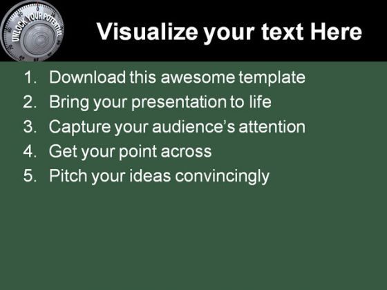 Unlock Your Potential Security PowerPoint Template 1110 Slide02