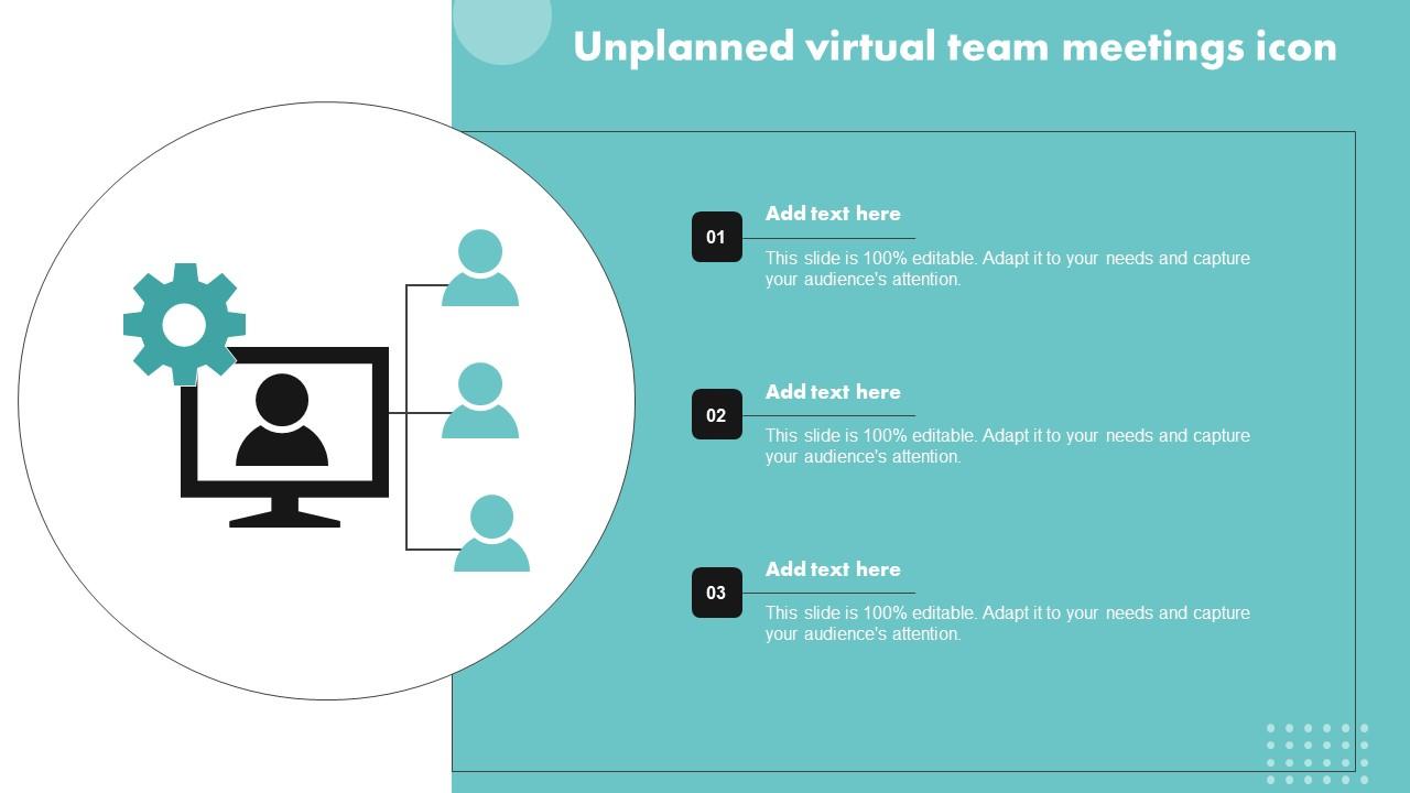 Unplanned Virtual Team Meetings Icon Sample Pdf