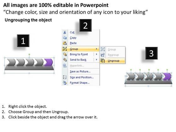 Usa Ppt Template Five Scientific Method Steps Representation Video Linear Process 6 Graphic Slide02