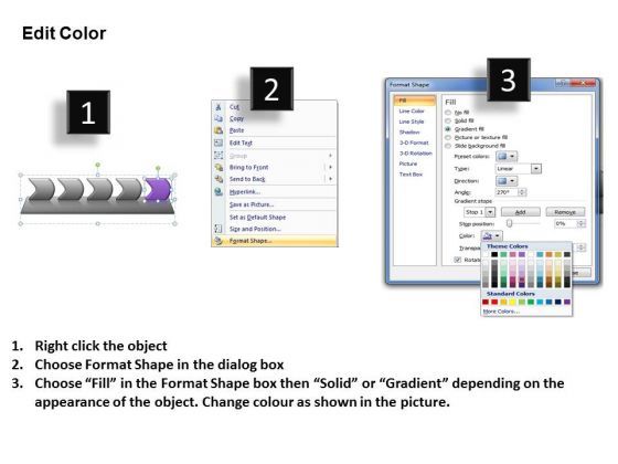 Usa Ppt Template Five Scientific Method Steps Representation Video Linear Process 6 Graphic Slide03