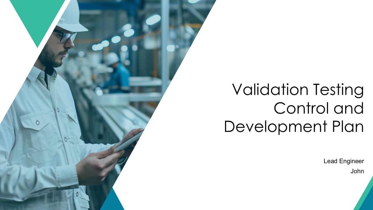Validation Testing Control And Development Plan PPT Structure AT