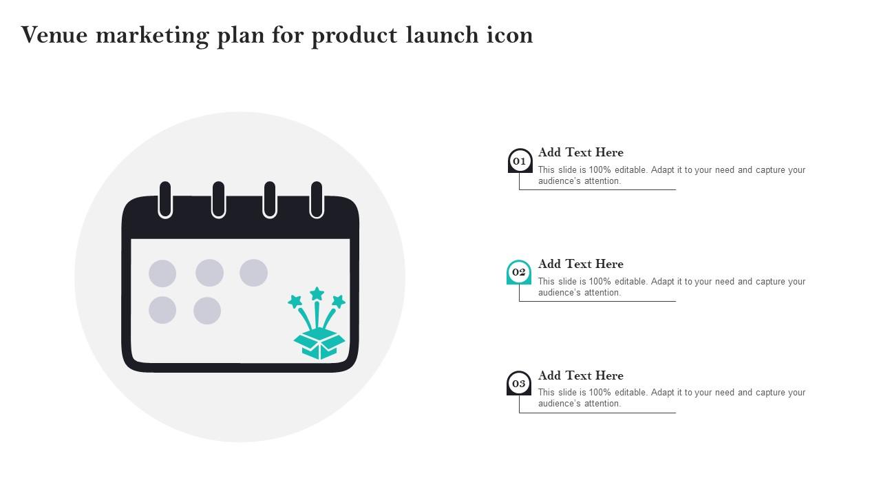 Venue Marketing Plan For Product Launch Icon Sample Pdf