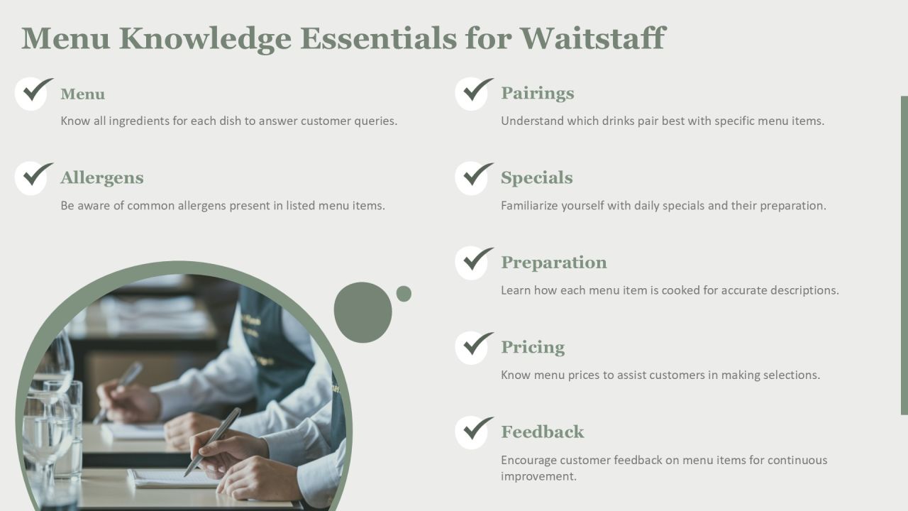 Waitstaff Serving Protocol Mastery PPT Structure AT Slide08