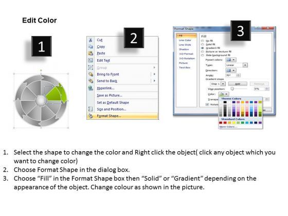 Wheel Rotation Chart Eight Steps By Business Plan Template PowerPoint ...