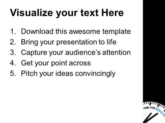 White Clock With Words Time For Results Powerpoint Templates Ppt White Clock With Words Time For Results Powerpoint Templates Ppt