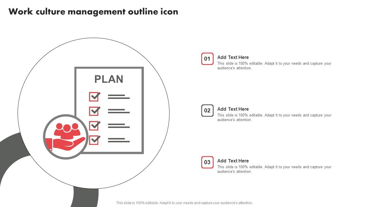 Work Culture Management Outline Icon Clipart Pdf