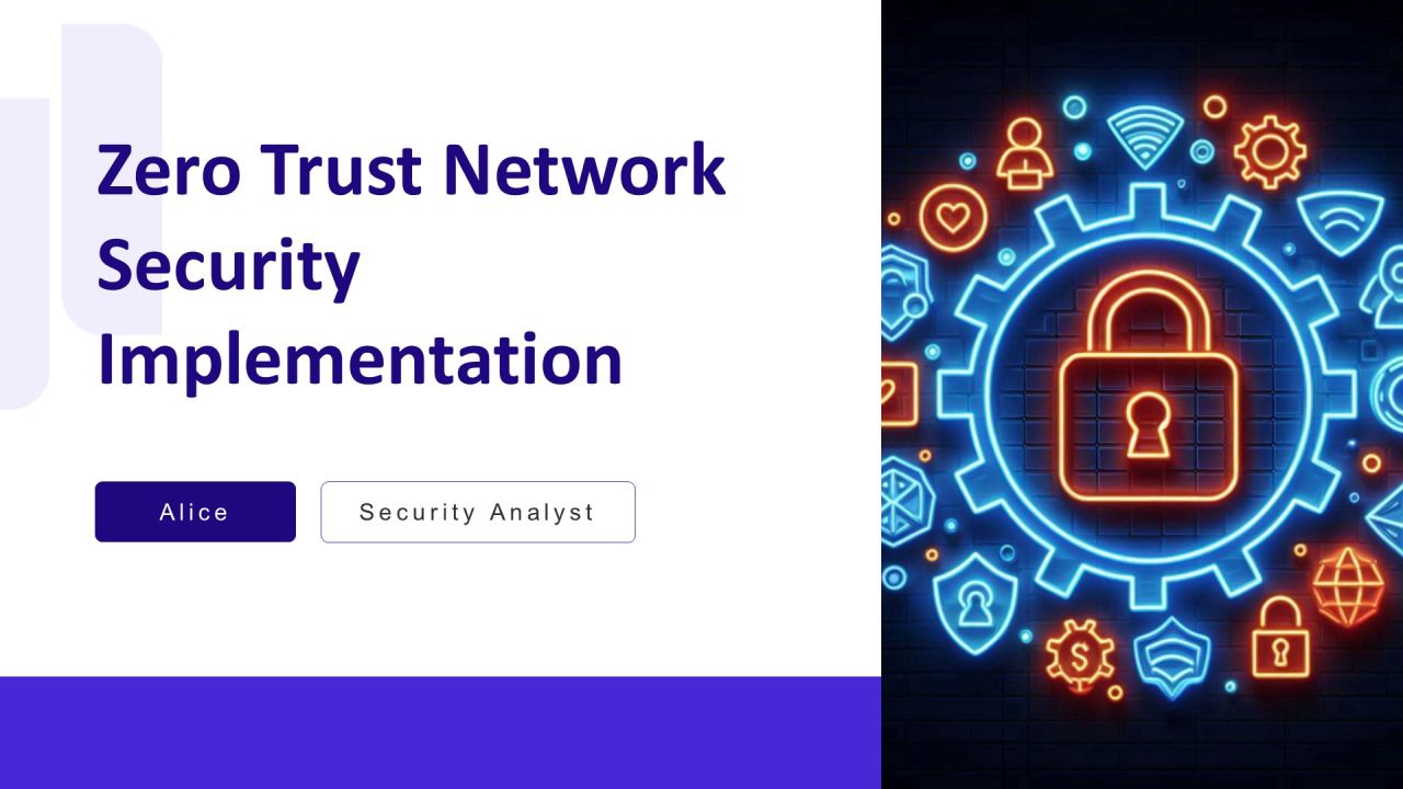 Zero Trust Network Security Implementation PPT Sample AT