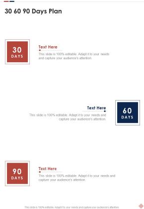 Application Development Freelance Proposal 30 60 90 Days Plan One Pager Sample Example Document Slide01