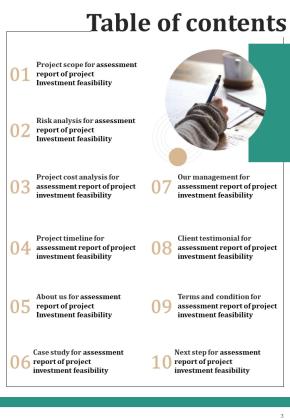 Assessment Report Of Project Investment Feasibility Example Document Report Doc Pdf Ppt Slide03