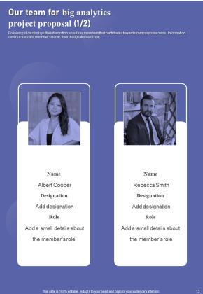 Big Analytics Project Proposal Example Document Report Doc Pdf Ppt Slide13