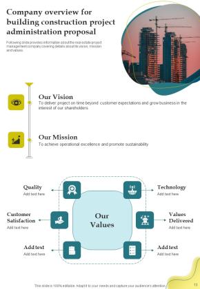 Building Construction Project Administration Proposal Example Document Report Doc Pdf Ppt Slide13