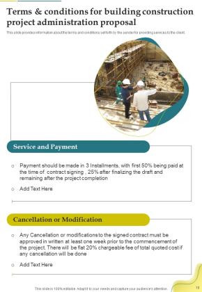 Building Construction Project Administration Proposal Example Document Report Doc Pdf Ppt Slide19