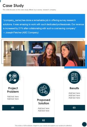 Business Project Research Survey Proposal Case Study One Pager Sample Example Document Slide01