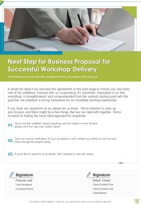 Business Proposal For Successful Workshop Delivery Example Document Report Doc Pdf Ppt Slide16