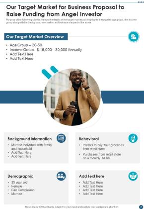Business Proposal To Raise Funding From Angel Investor Example Document Report Doc Pdf Ppt Slide07