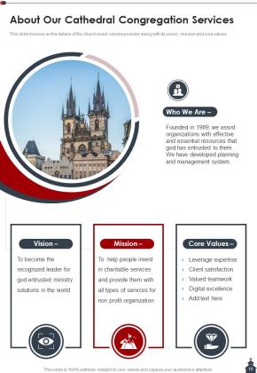 Cathedral Congregation Proposal Example Document Report Doc Pdf Ppt Slide16