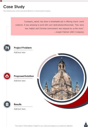Cathedral Congregation Proposal Example Document Report Doc Pdf Ppt Slide22