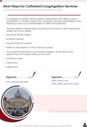 Cathedral Congregation Proposal Example Document Report Doc Pdf Ppt Slide26