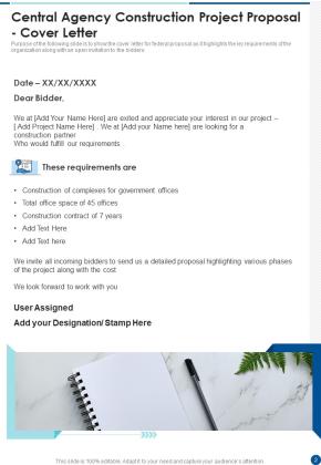 Central Agency Construction Project Proposal Example Document Report Doc Pdf Ppt Slide02