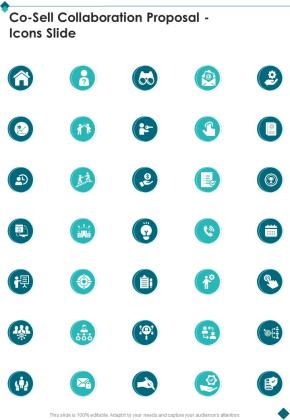 Co Sell Collaboration Proposal Icons Slide One Pager Sample Example Document Slide01