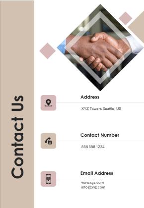 Coaching Program Proposal Contact Us One Pager Sample Example Document Slide01