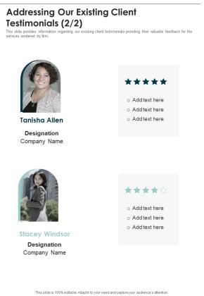 Company Retreat Proposal Template Addressing Our Existing Client One Pager Sample Example Document Slide02