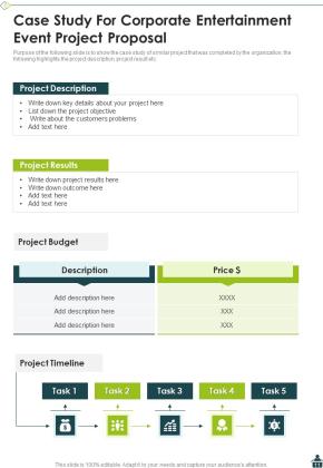 Corporate Entertainment Event Project Proposal Example Document Report Doc Pdf Ppt Slide11
