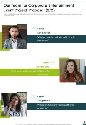 Corporate Entertainment Event Project Proposal Example Document Report Doc Pdf Ppt Slide13